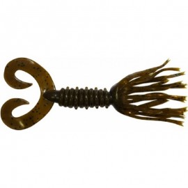 Силикон Big Bite Baits Double Tail Skirted Grub 5 Green Pumpkin 8у