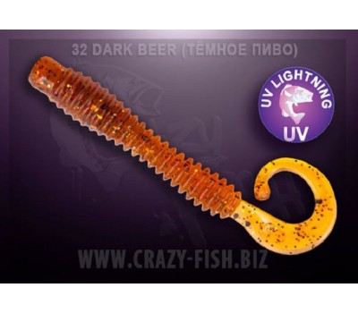 Приманка Crazy Fish Active slug 3  30-70-32-6 кальмар 8у