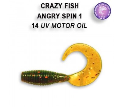 Приманка Crazy Fish Angry spin 1  20-25-14-6 кальмар 8y