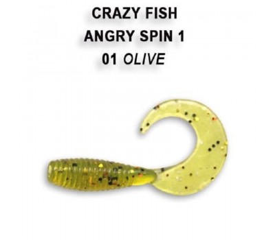 Приманка Crazy Fish Angry spin 1  20-25-1-6 кальмар 8y