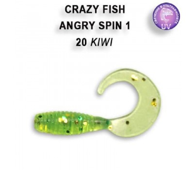 Приманка Crazy Fish Angry spin 1  20-25-20-6 кальмар 8y