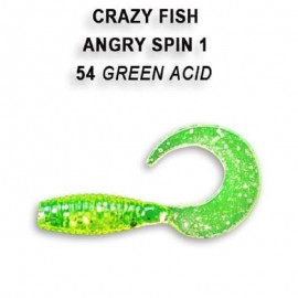 Приманка Crazy Fish Angry spin 1  20-25-54-6 кальмар 8y