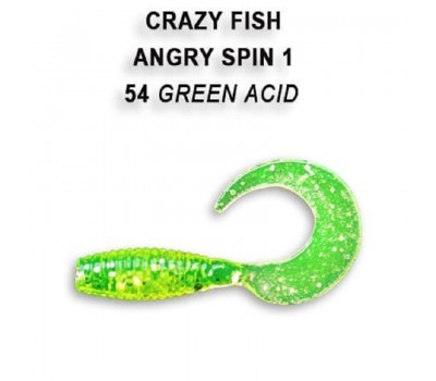 Приманка Crazy Fish Angry spin 1  20-25-54-6 кальмар 8y