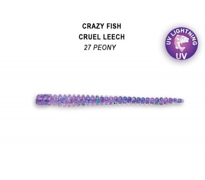 Приманка Crazy Fish Cruel leech 2.2 8-55-27-6 кальмар 8y