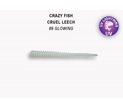 Приманка Crazy Fish Cruel leech 2.2 8-55-89-6 кальмар 8y