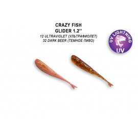 Приманка Crazy Fish Glider 1,2 70-30-12/32-6 кальмар 16y