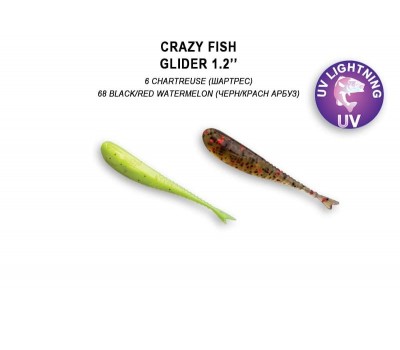 Приманка Crazy Fish Glider 1,2 70-30-6/68-6 кальмар 16y