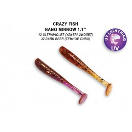 Приманка Crazy Fish Nano Minnow 1,1 68-27-12/32-6 кальмар 16y