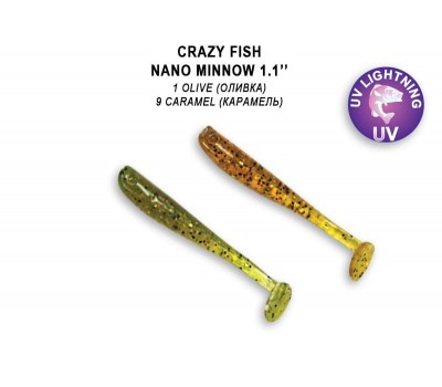 Приманка Crazy Fish Nano Minnow 1,1 68-27-1/9-6 кальмар 16y
