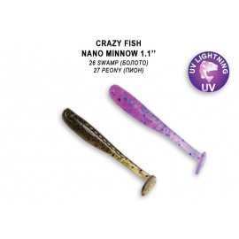 Приманка Crazy Fish Nano Minnow 1,1 68-27-26/27-6 кальмар 16y