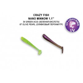 Приманка Crazy Fish Nano Minnow 1,1 68-27-54/67-6 кальмар 16y