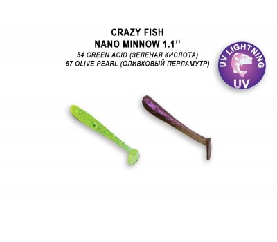 Приманка Crazy Fish Nano Minnow 1,1 68-27-54/67-6 кальмар 16y