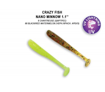 Приманка Crazy Fish Nano Minnow 1,1 68-27-6/68-6 кальмар 16y