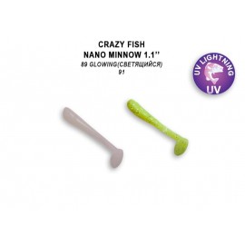 Приманка Crazy Fish Nano Minnow 1,1 68-27-89/91-6 кальмар 16y