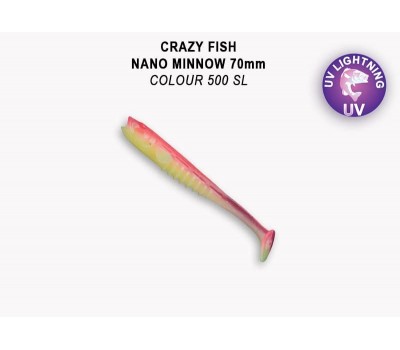 Приманка Crazy Fish Nano minnow 2.8 53-70-500SL-7-F креветка+кальмар 5y