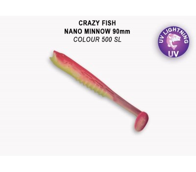 Приманка Crazy Fish Nano minnow 3.5 54-90-500SL-7-F креветка+кальмар 4y
