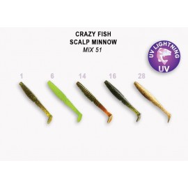 Приманка Crazy Fish Scalp minnow 3.2 7-80-M51-6 кальмар