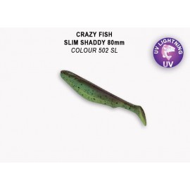 Приманка Crazy Fish Slim shaddy 3.2 56-80-502SL-7 креветка+кальмар 5y