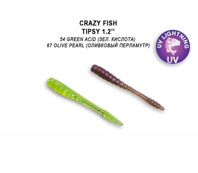 Приманка Crazy Fish Tipsy 1,2 69-30-54/67-6 кальмар 16y