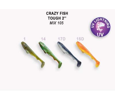 Приманка Crazy Fish Tough 2 71-50-M105-6 кальмар