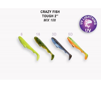 Приманка Crazy Fish Tough 2 71-50-M108-6 кальмар