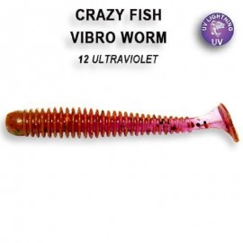 Приманка Crazy Fish Vibro worm 2 3-50-12-6 кальмар 8y