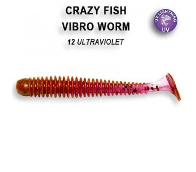 Приманка Crazy Fish Vibro worm 2 3-50-12-6 кальмар 8y