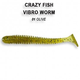 Приманка Crazy Fish Vibro worm 2 3-50-1-6 кальмар 8y