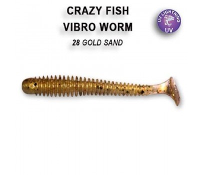 Приманка Crazy Fish Vibro worm 2 3-50-28-6 кальмар 8y