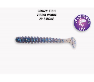 Приманка Crazy Fish Vibro worm 2 3-50-29-6 кальмар 8y