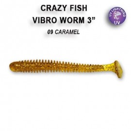 Приманка Crazy Fish Vibro worm 3 11-75-9-6 кальмар 5y