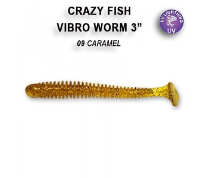 Приманка Crazy Fish Vibro worm 3 11-75-9-6 кальмар 5y