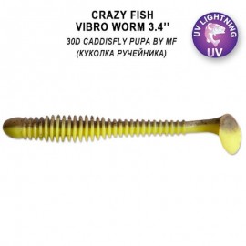 Приманка Crazy Fish Vibro worm 3.4 13-85-30d-6 кальмар