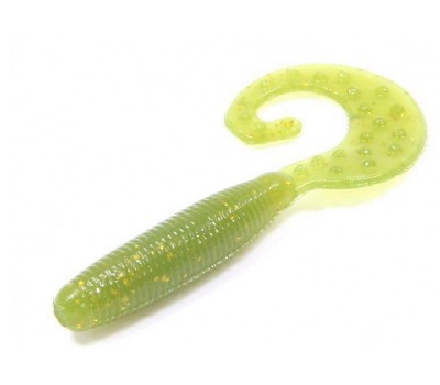 Силикон Reins FAT G TAIL GRUB 2  035 green sparkle  20