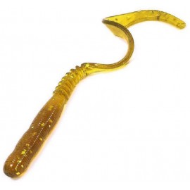 Силиконовая приманка REINS CURLY CURLY  430-Motor Oil Gold