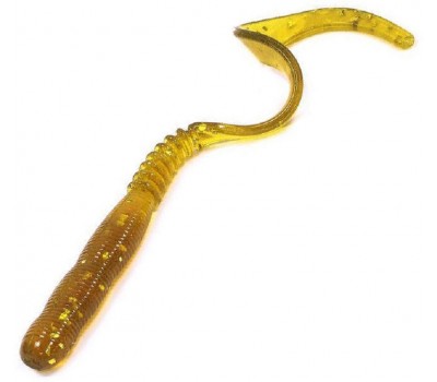 Силиконовая приманка REINS CURLY CURLY  430-Motor Oil Gold