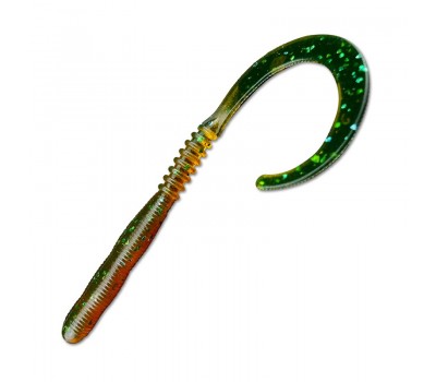 Силиконовая приманка REINS CURLY CURLY  565-Motor Oil Green