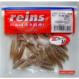 Силиконовая приманка REINS FAT G TAIL GRUB 2  050 - Shrimp Blue
