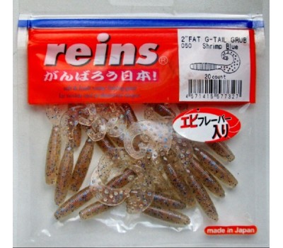 Силиконовая приманка REINS FAT G TAIL GRUB 2  050 - Shrimp Blue