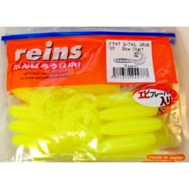Силиконовая приманка REINS FAT G TAIL GRUB 2  106-Glow Chart. 20у