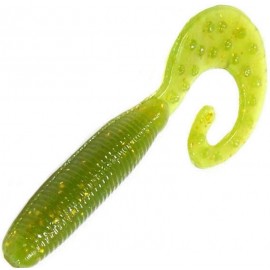 Силиконовая приманка REINS FAT G TAIL GRUB 3 . 035-Green Sparkling