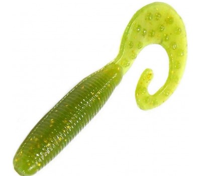 Силиконовая приманка REINS FAT G TAIL GRUB 4  035-Green Sparkling