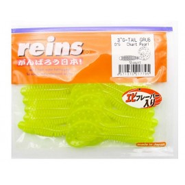Силиконовая приманка REINS G TAIL GRUB 3 015-Chart Pearl