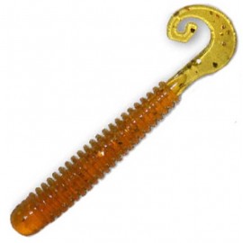 Силиконовая приманка REINS G TAIL SATURN 2.5  430-Motor Oil Gold FLK, 20у