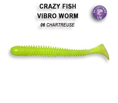 Приманка Crazy Fish VIBRO WORM 2 3-50-2-6 8у
