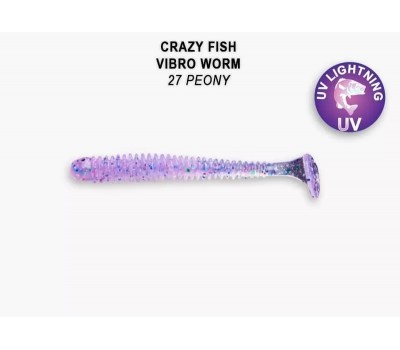 Приманка Crazy Fish VIBRO WORM 2 3-50-27-6 8у