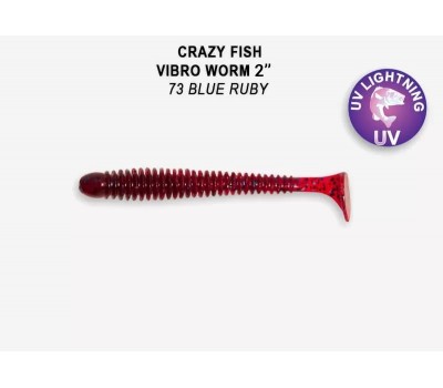 Приманка Crazy Fish VIBRO WORM 2 3-50-73-6 8у