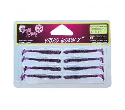 Приманка Crazy Fish VIBRO WORM 2 3-50-98-6 8у