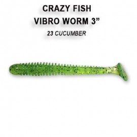 Приманка Crazy Fish VIBRO WORM 3 11-75-23-6 5у