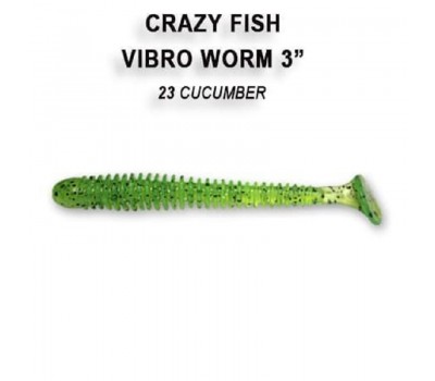 Приманка Crazy Fish VIBRO WORM 3 11-75-23-6 5у
